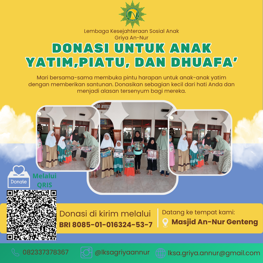 Berbagi bersama anak binaan