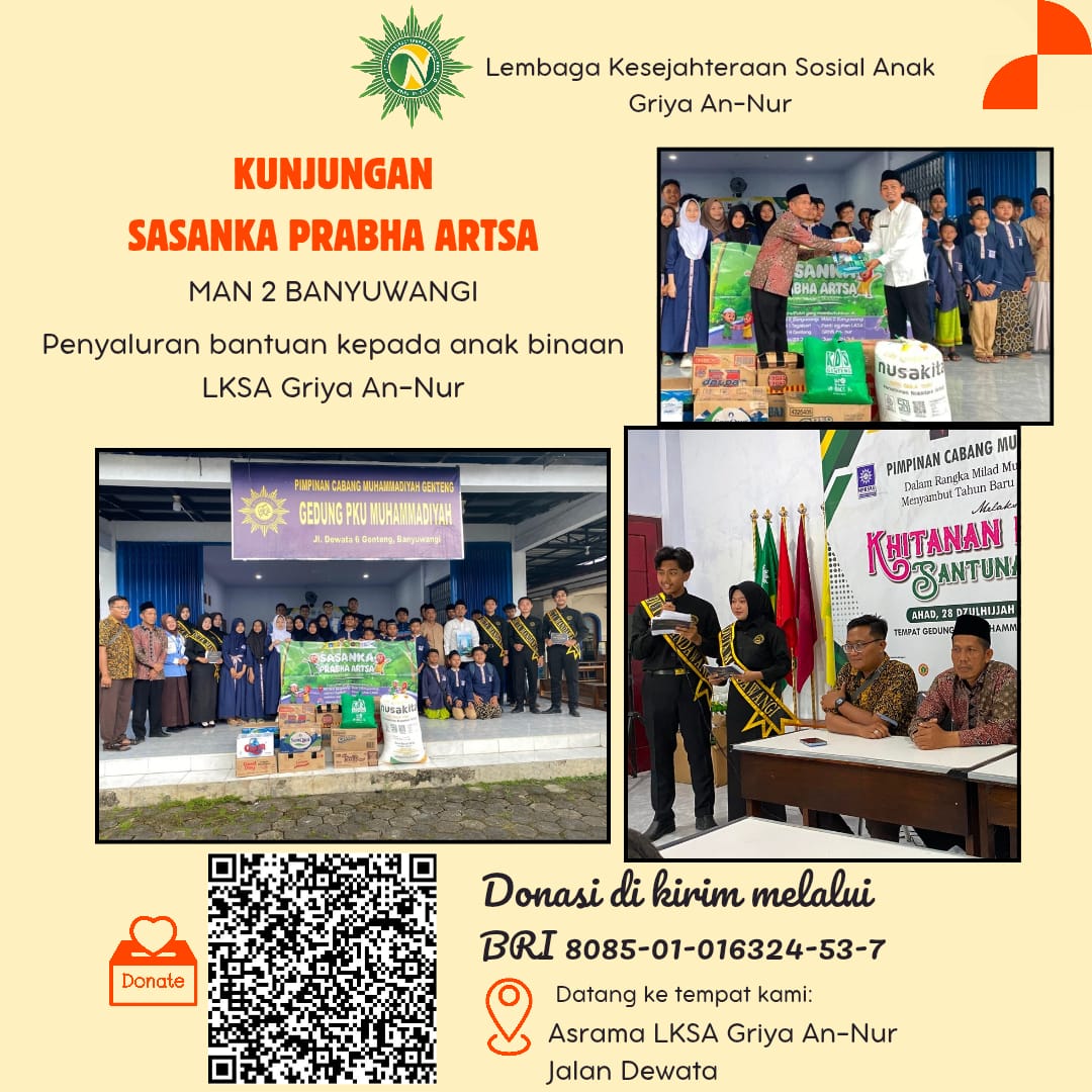 Berbagi bersama Sasanka Prabha Artsa MAN 2 Banyuwangi