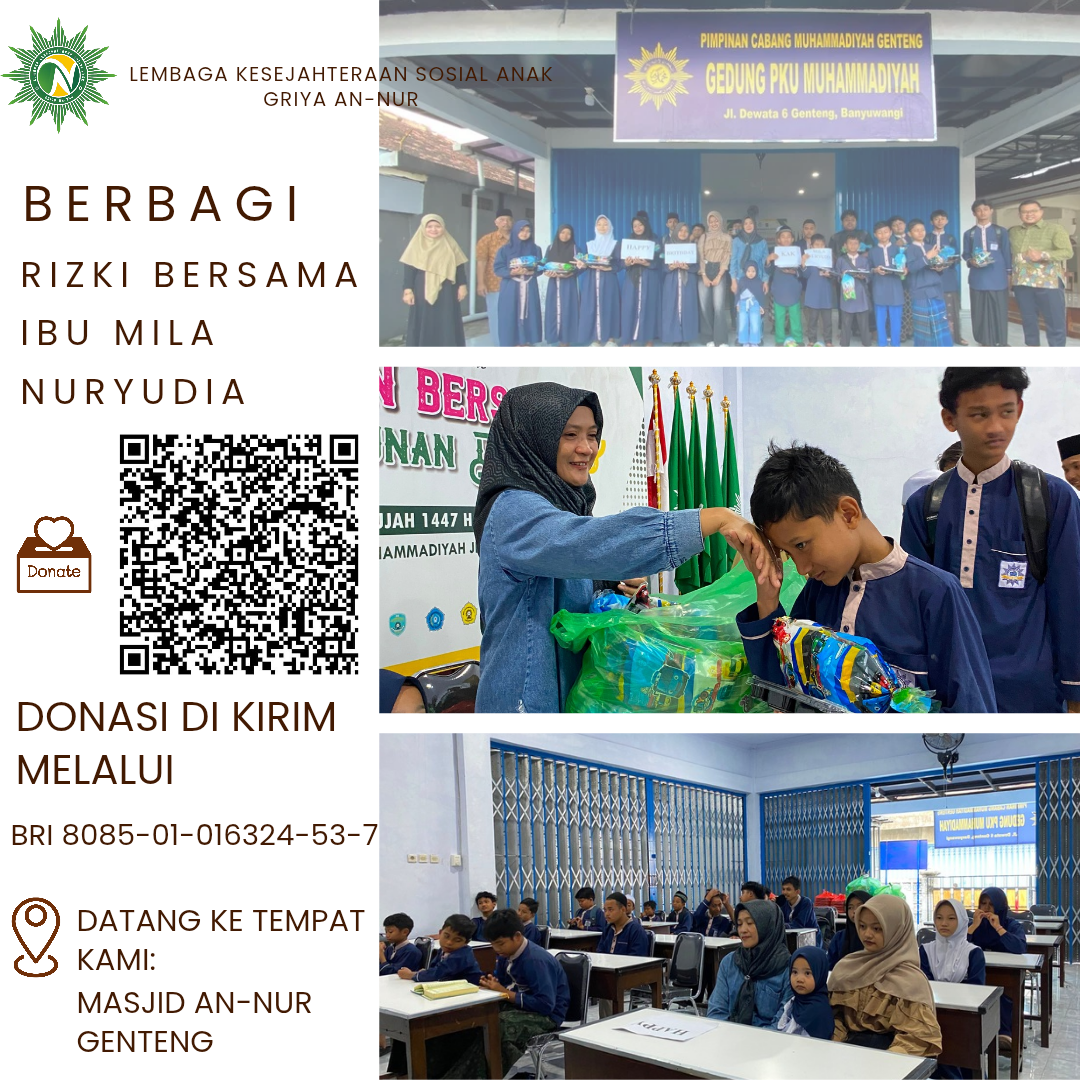 Berbagi bersama Ibu Mila Nuryudia